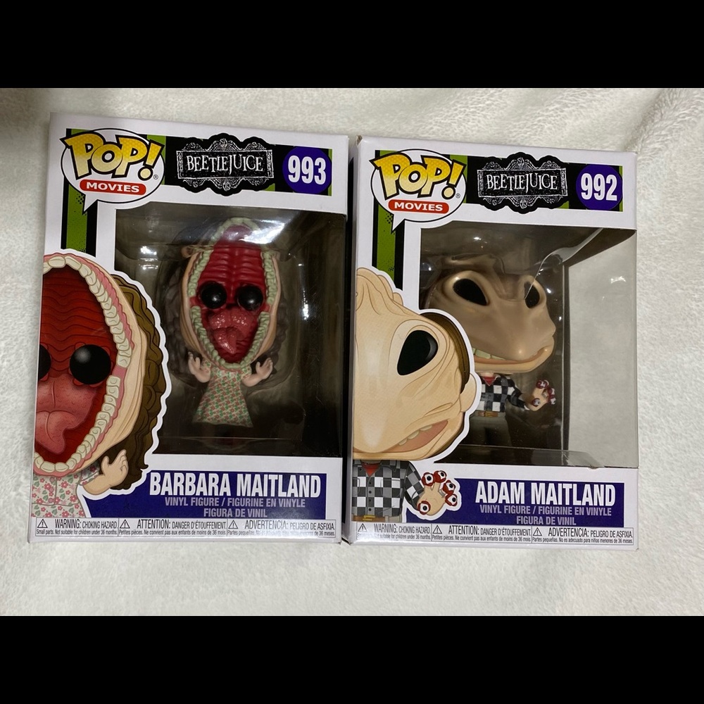 Beetle Juice Funko Pop Barbara & Adam